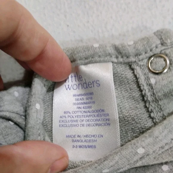 Baby Girls 6 Piece Mixed Clothes Lot Size 0-3M - Picture 8 of 13